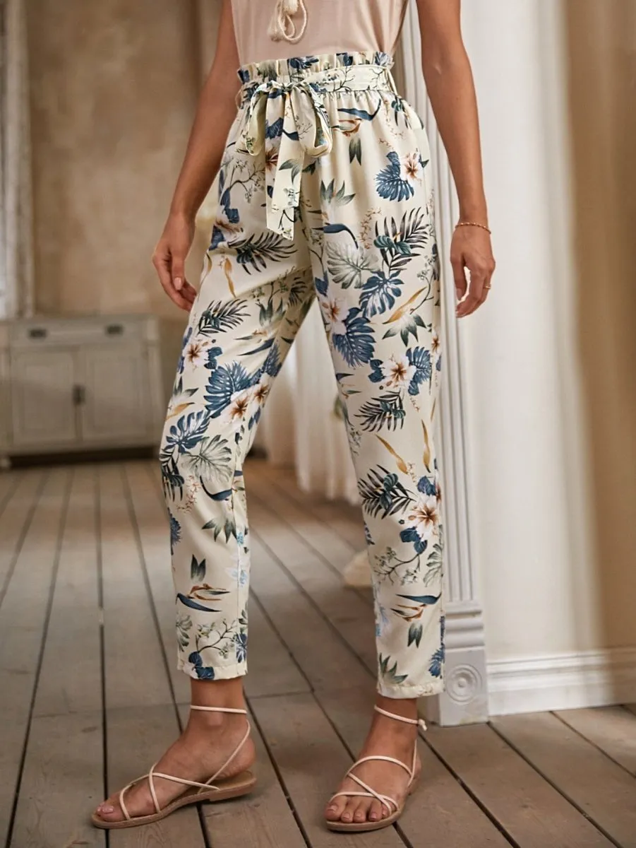 Calça com Cinto Estampa Floral - Imagem 5