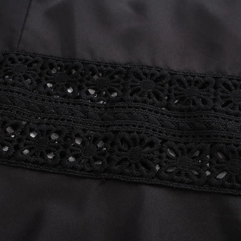 Vestido Curto Detalhe Crochê - Imagem 12