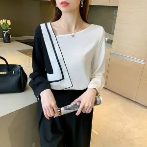 Blusa Bicolor Listras