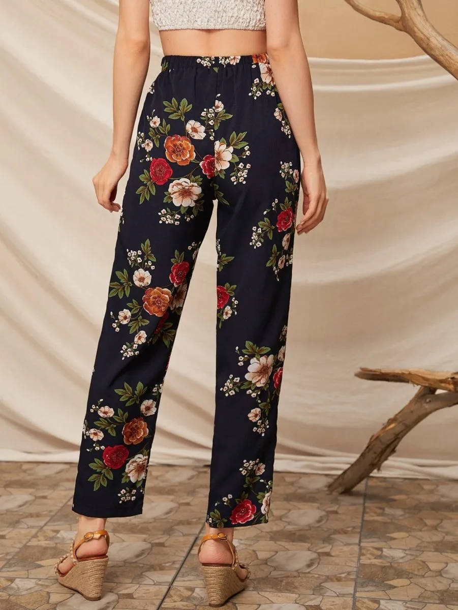 Calça Floral Cós Alto - Imagem 2