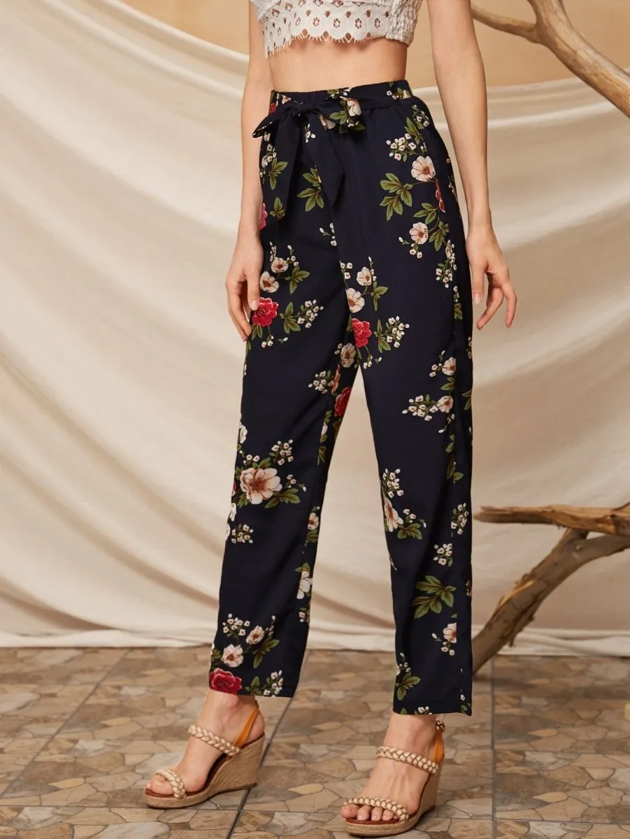 Calça Floral Cós Alto - Imagem 4