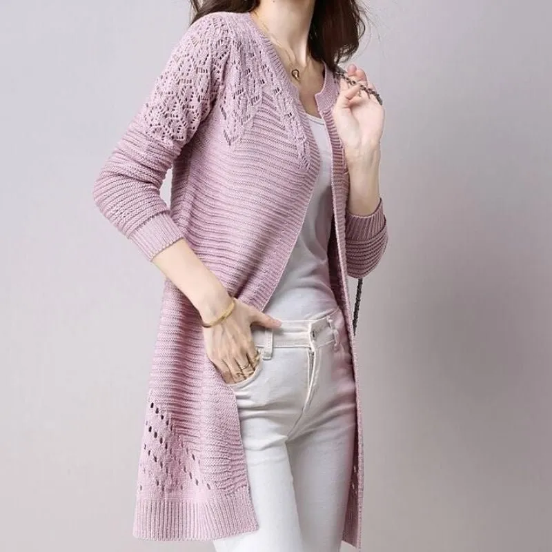 Cardigan Médio Detalhe Vazado - Imagem 7