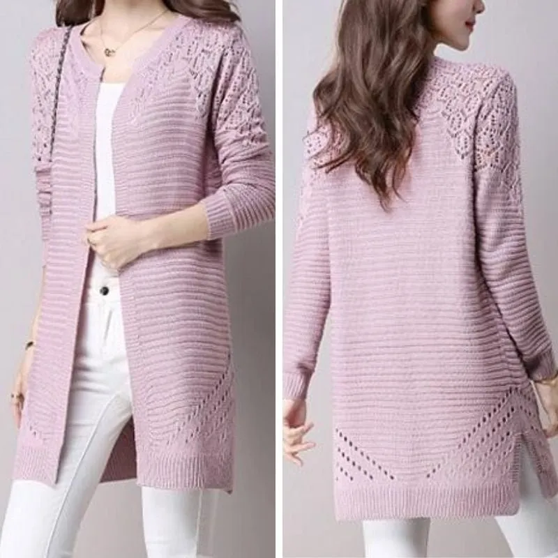 Cardigan Médio Detalhe Vazado - Imagem 8