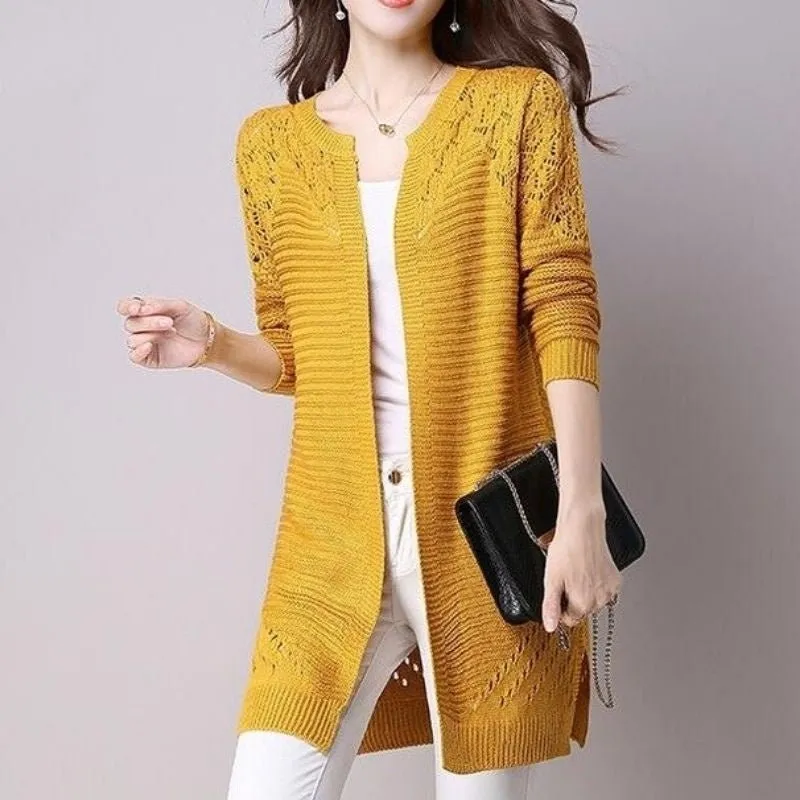 Cardigan Médio Detalhe Vazado - Imagem 9