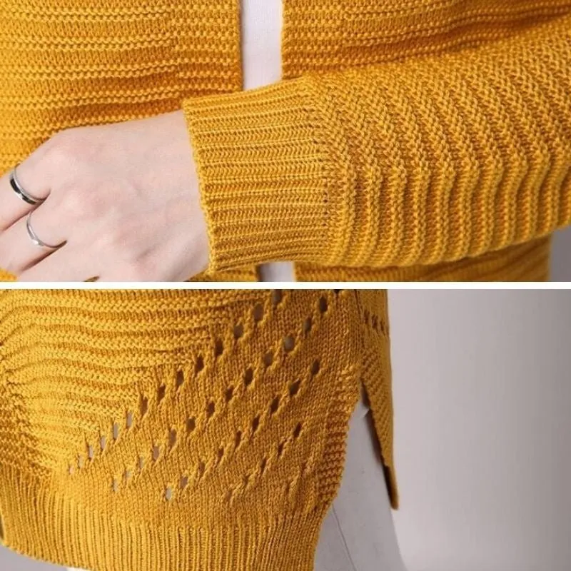 Cardigan Médio Detalhe Vazado - Imagem 10