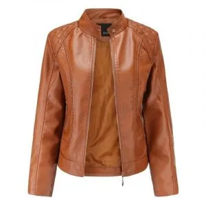 Jaqueta Leather Zíper