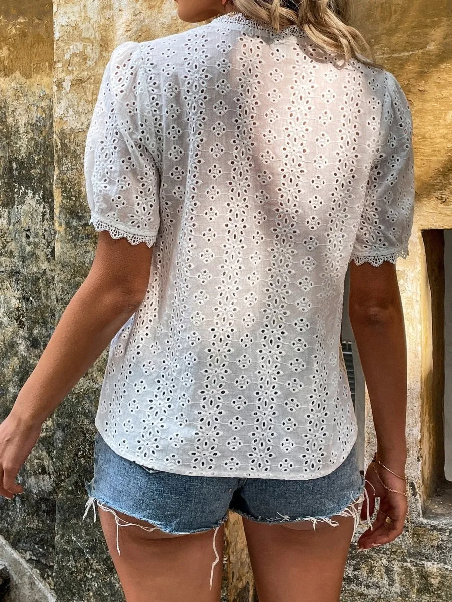 Blusa De Lese Gola V - Imagem 37