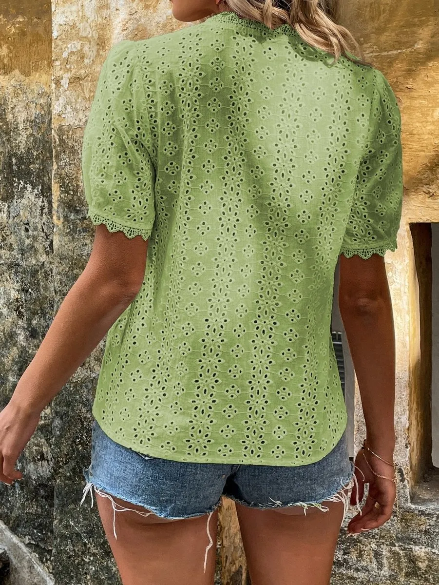 Blusa De Lese Gola V - Imagem 29