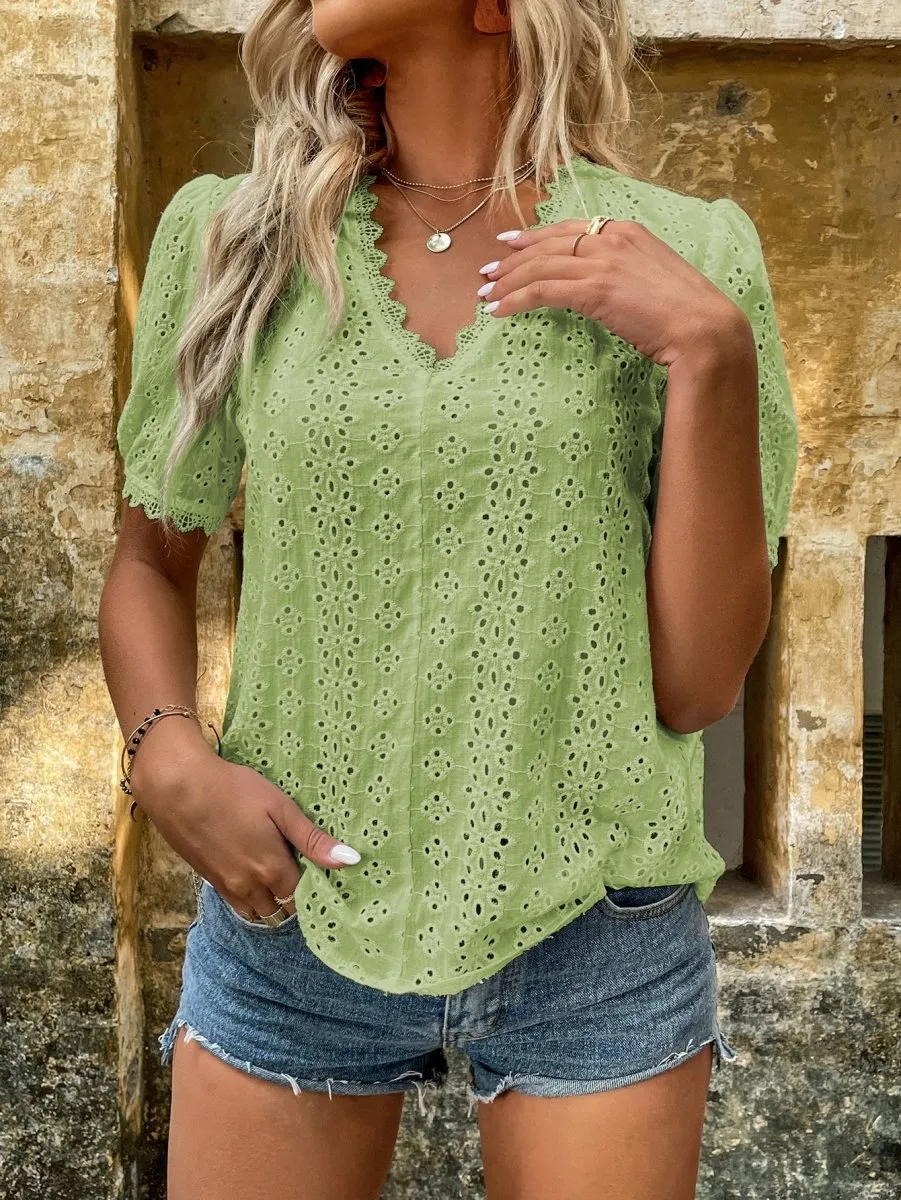 Blusa De Lese Gola V - Imagem 28