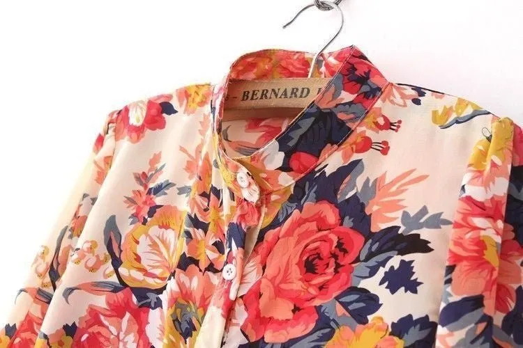 Camisa de Chiffon Floral - Imagem 3