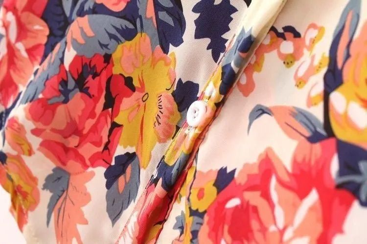 Camisa de Chiffon Floral - Imagem 5