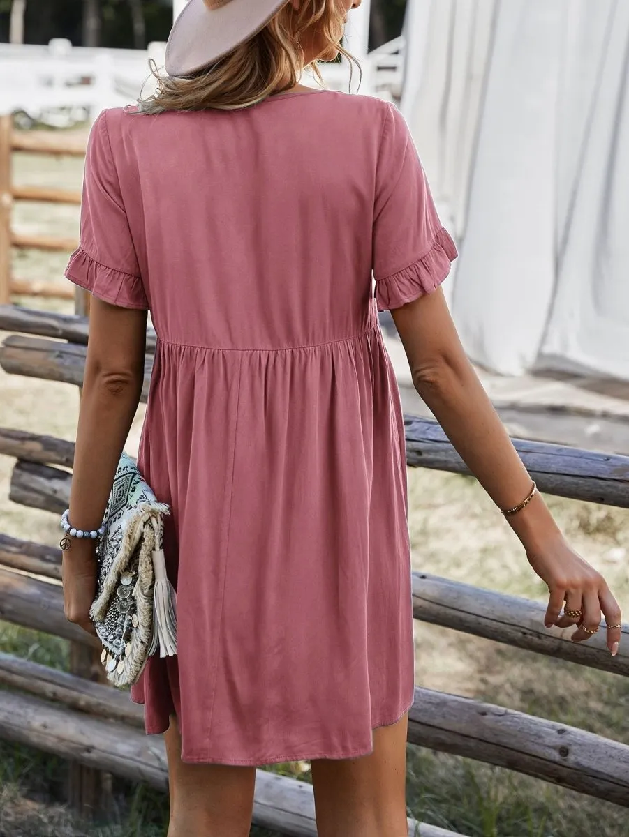 Vestido Boho Manga Plissada - Imagem 20