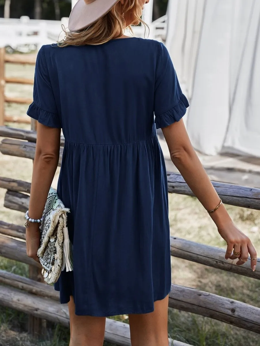 Vestido Boho Manga Plissada - Imagem 24