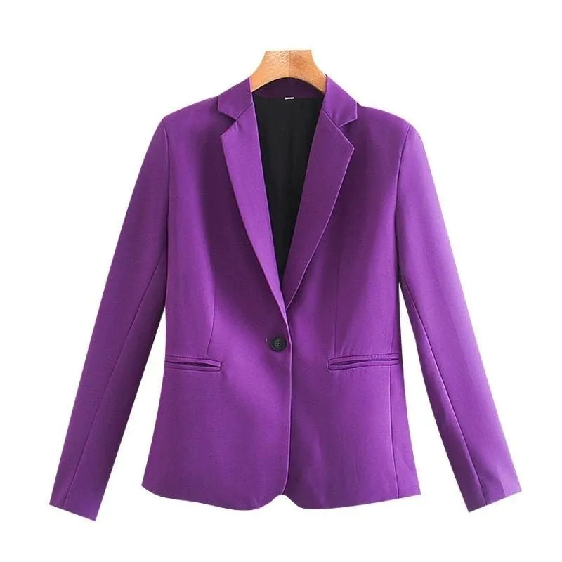 Blazer Básico Vintage Roxo