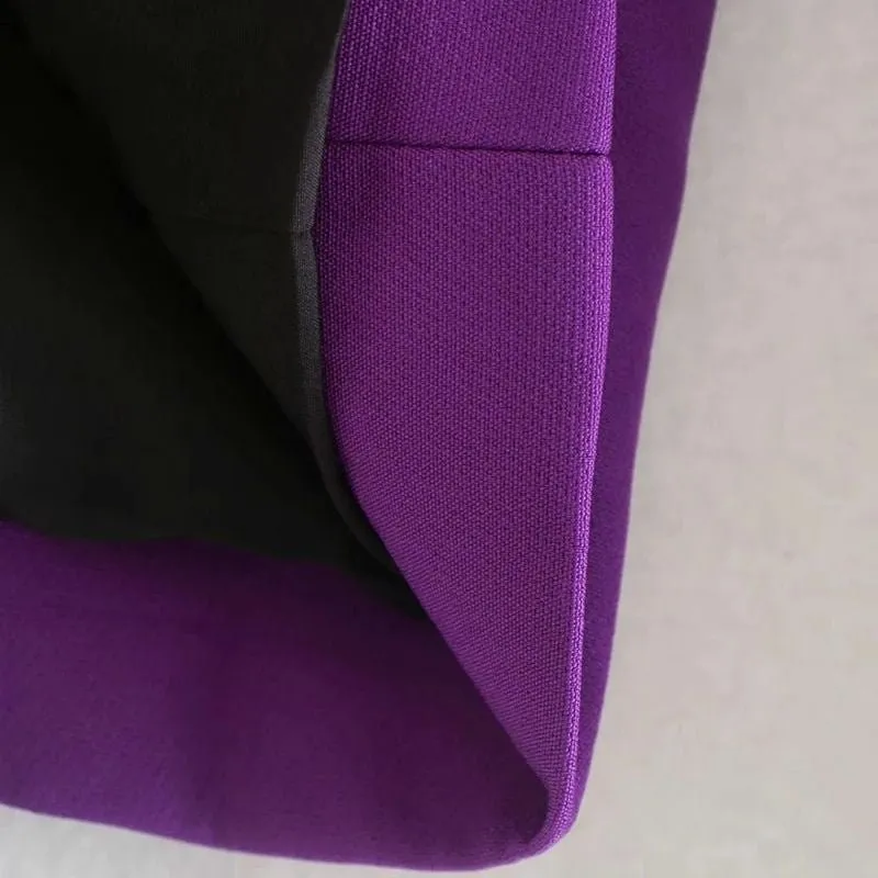 Blazer Básico Vintage Roxo - Imagem 5