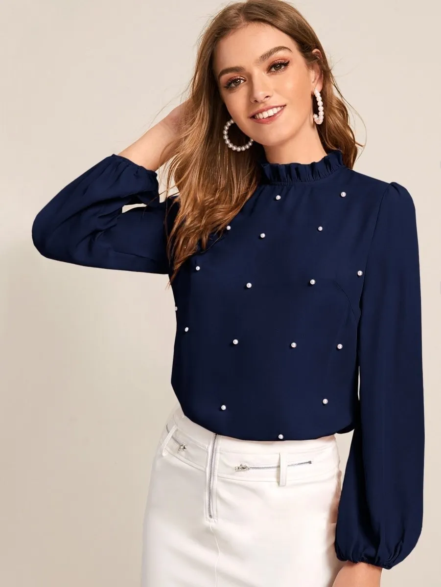 Blusa Elegante com Pérolas - Imagem 4