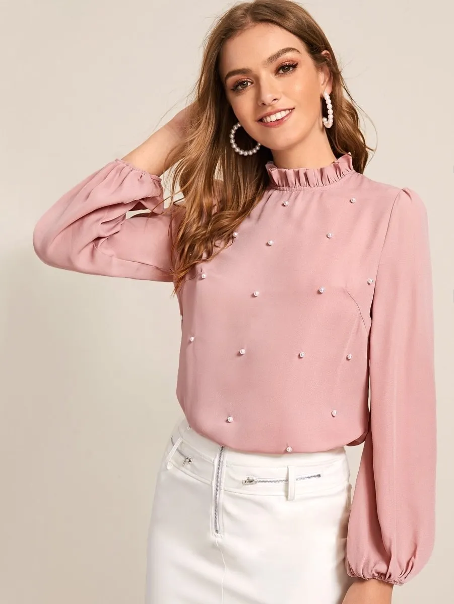 Blusa Elegante com Pérolas - Imagem 17