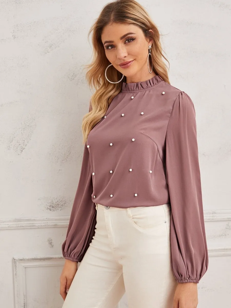 Blusa Elegante com Pérolas - Imagem 13