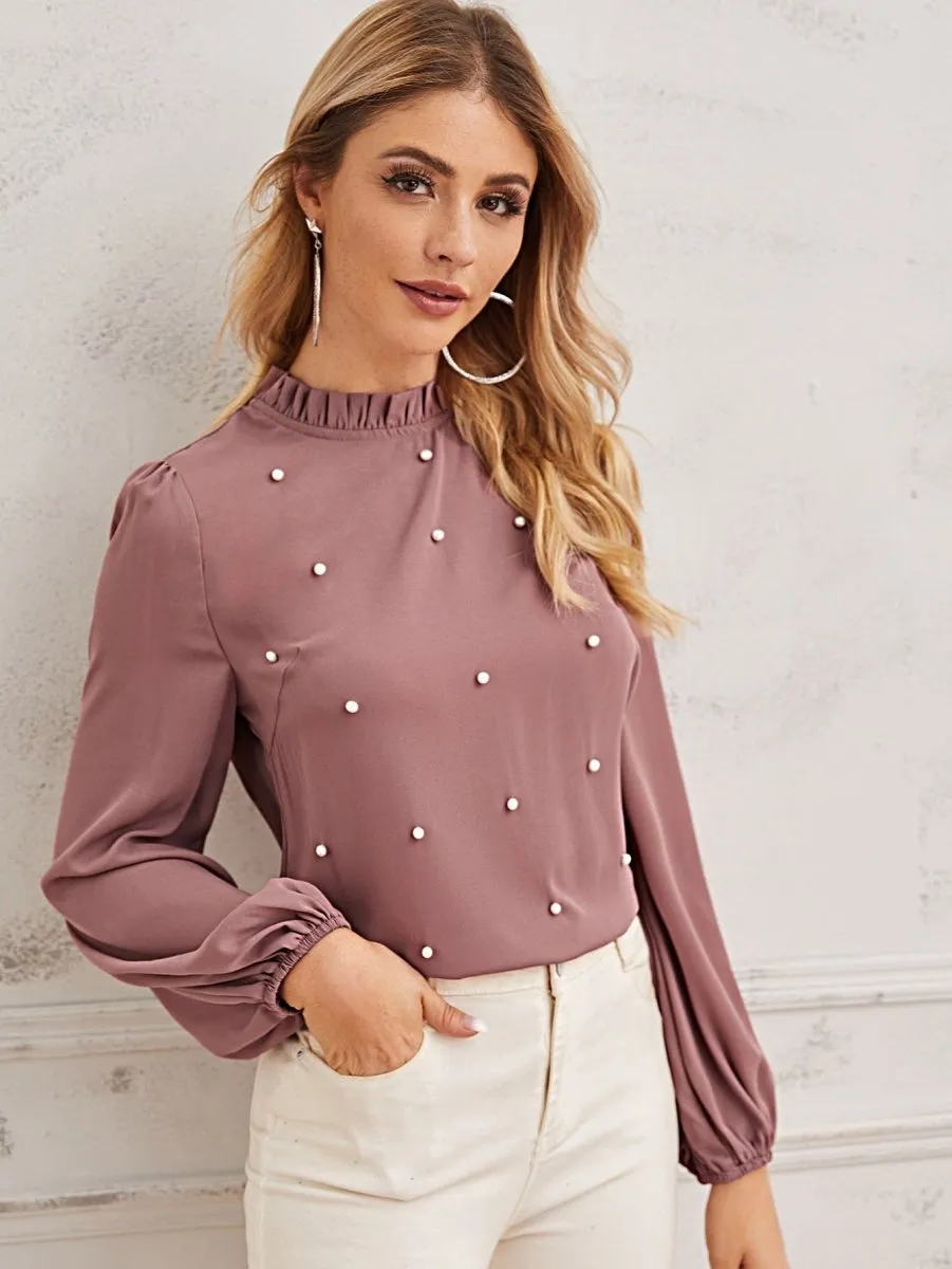 Blusa Elegante com Pérolas - Imagem 11
