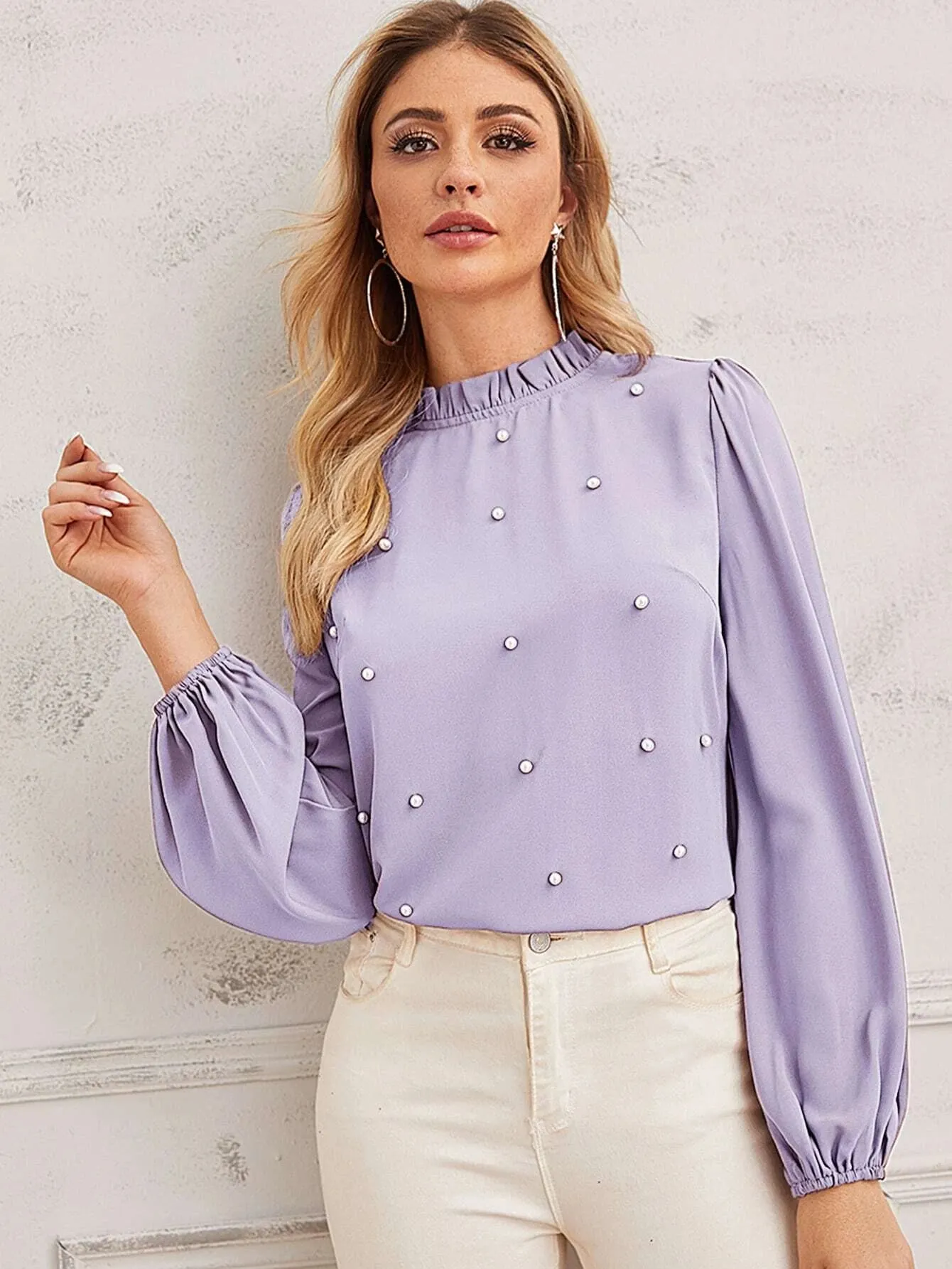 Blusa Elegante com Pérolas - Imagem 10