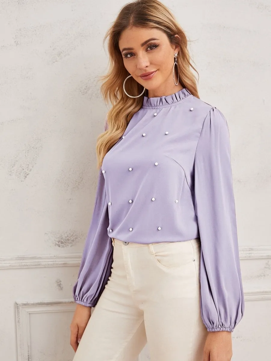Blusa Elegante com Pérolas - Imagem 8