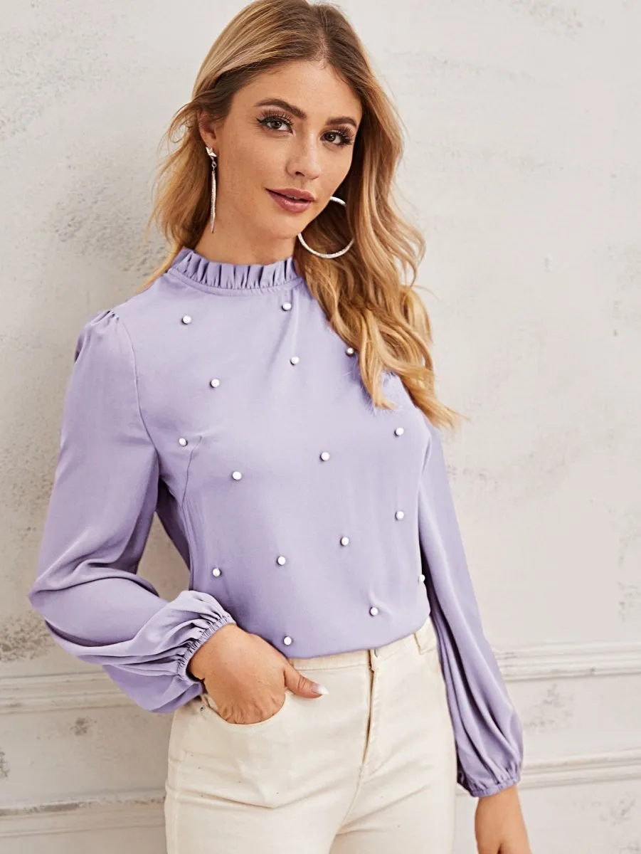 Blusa Elegante com Pérolas - Imagem 6