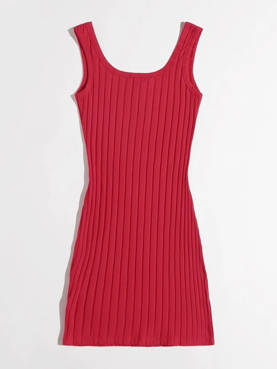 Vestido Curto Básico Canelado - Imagem 66