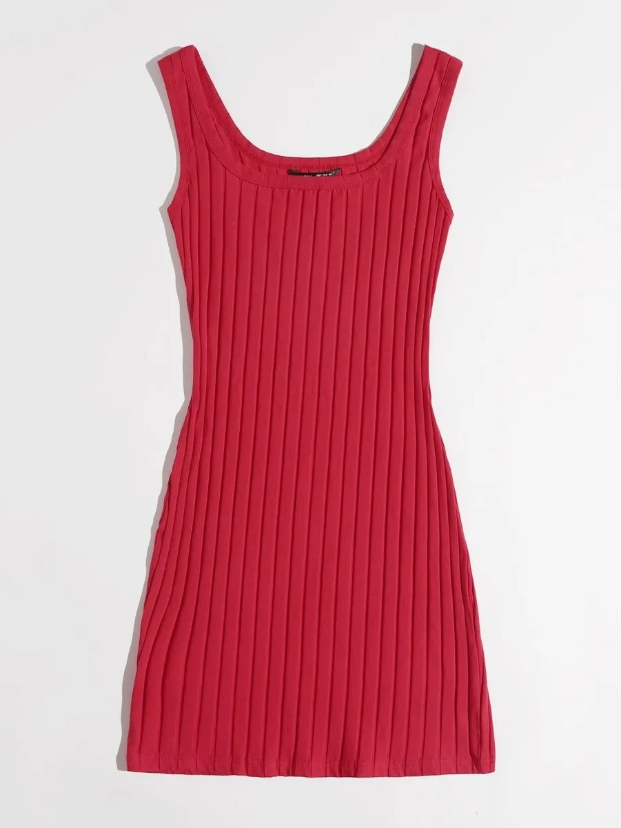 Vestido Curto Básico Canelado - Imagem 65