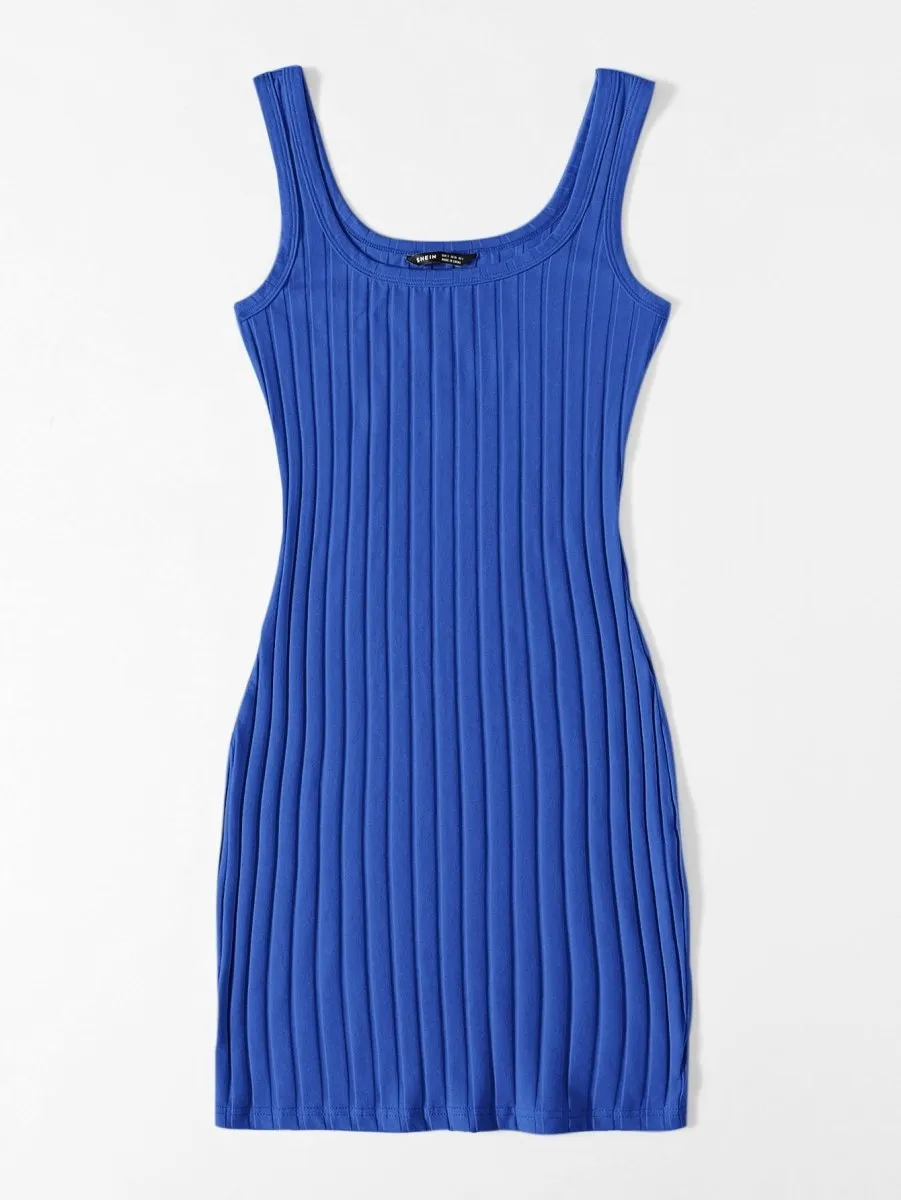 Vestido Curto Básico Canelado - Imagem 57