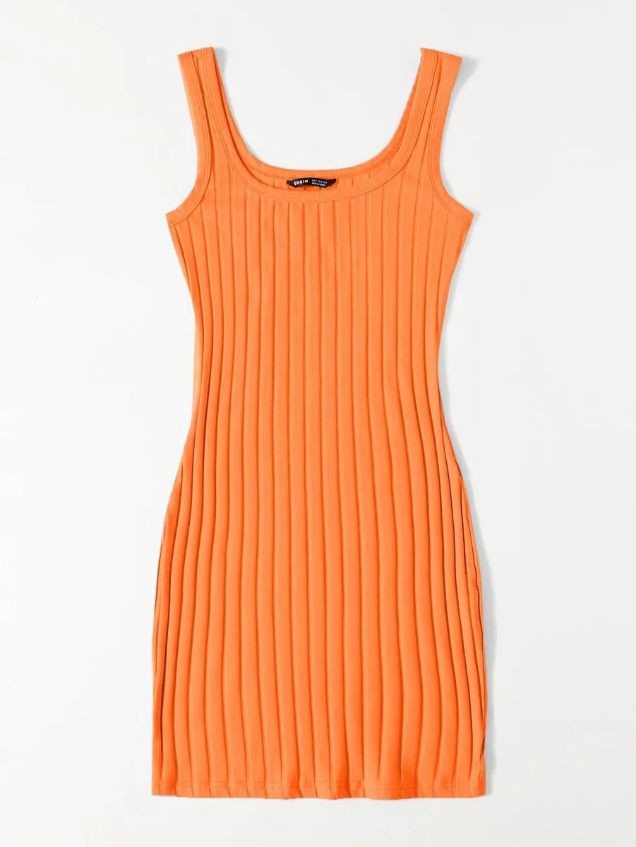 Vestido Curto Básico Canelado - Imagem 47