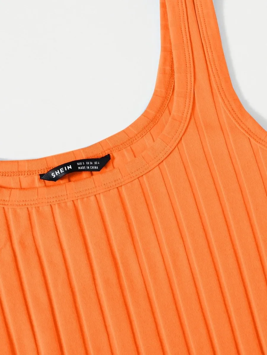 Vestido Curto Básico Canelado - Imagem 46