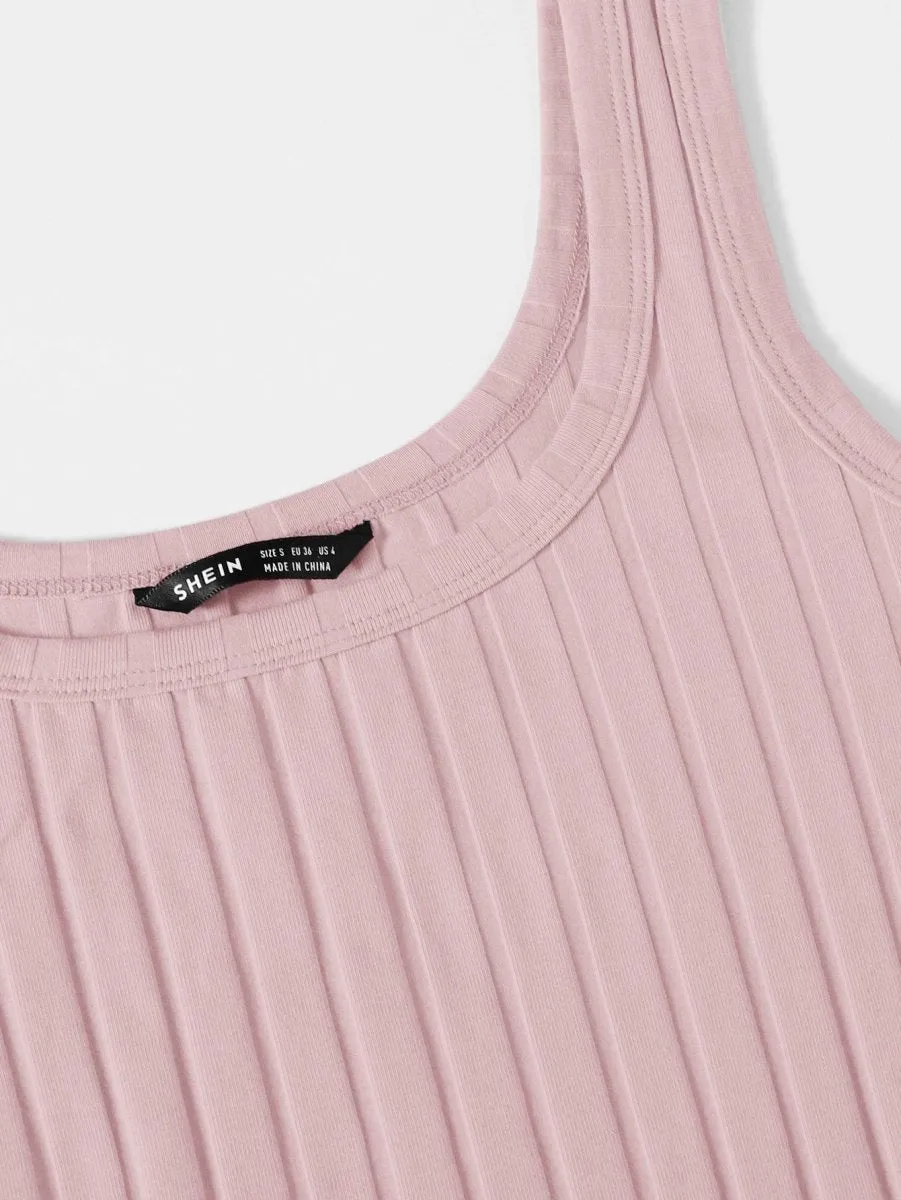 Vestido Curto Básico Canelado - Imagem 40