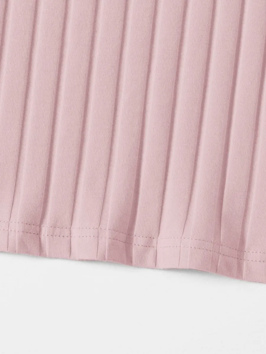 Vestido Curto Básico Canelado - Imagem 41