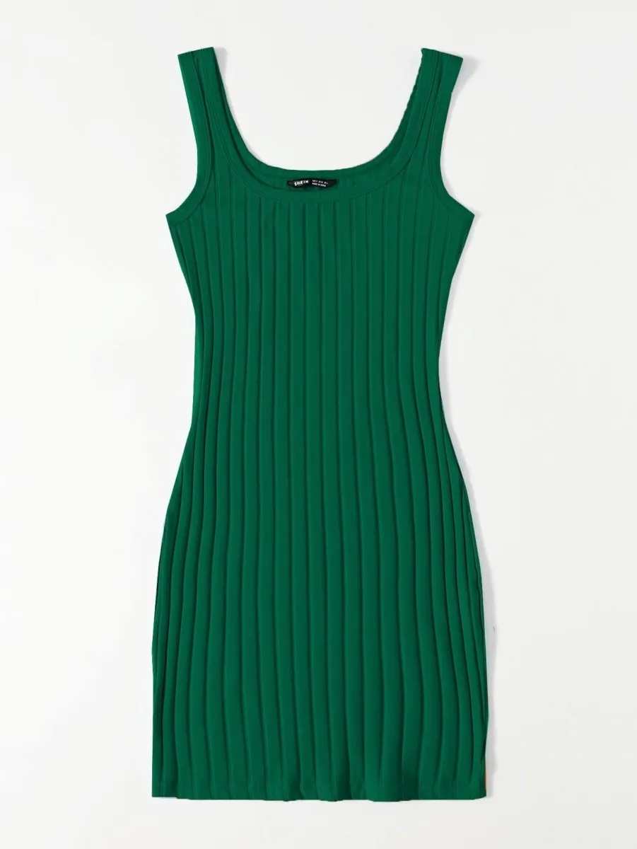 Vestido Curto Básico Canelado - Imagem 29