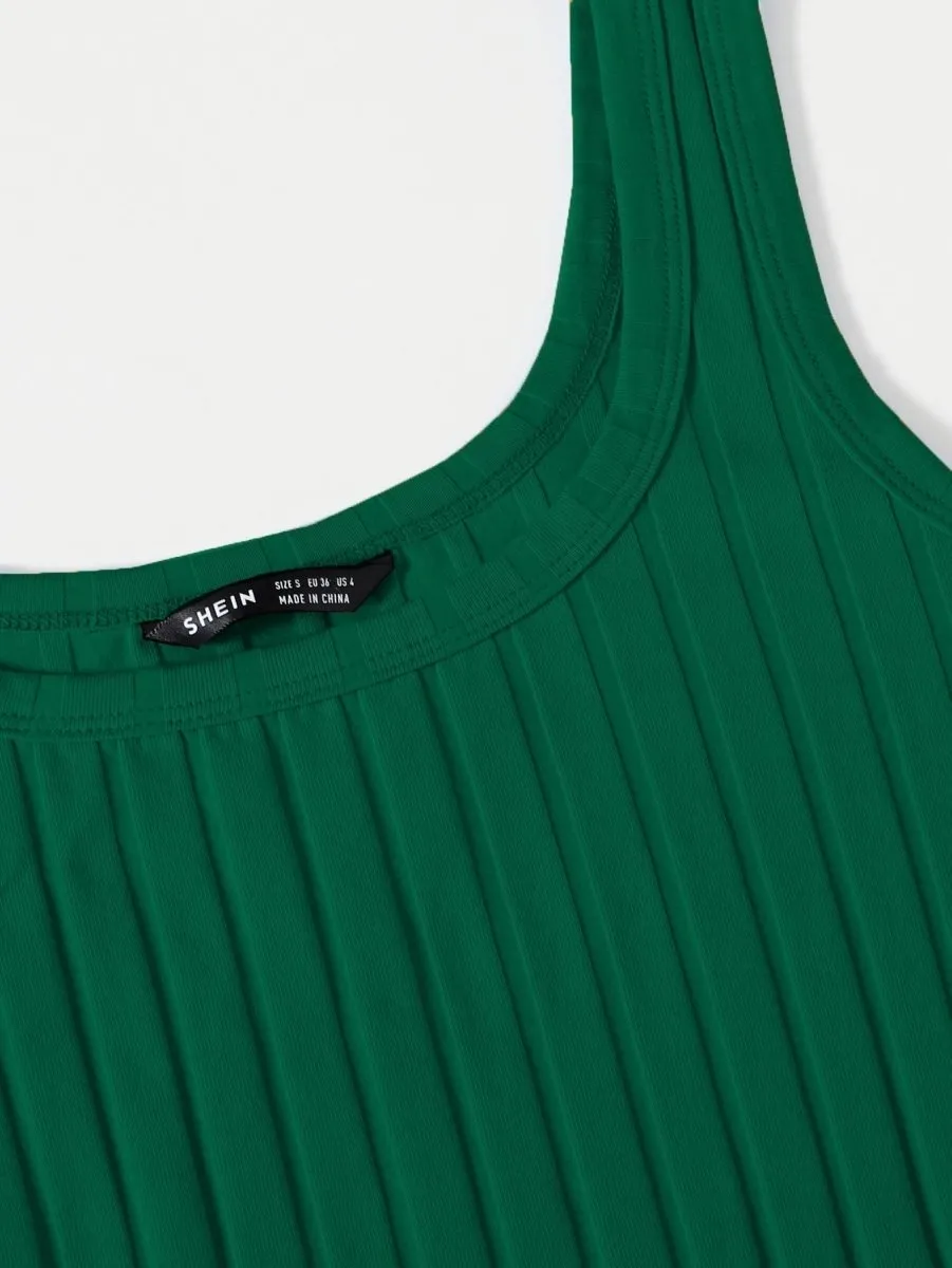 Vestido Curto Básico Canelado - Imagem 27