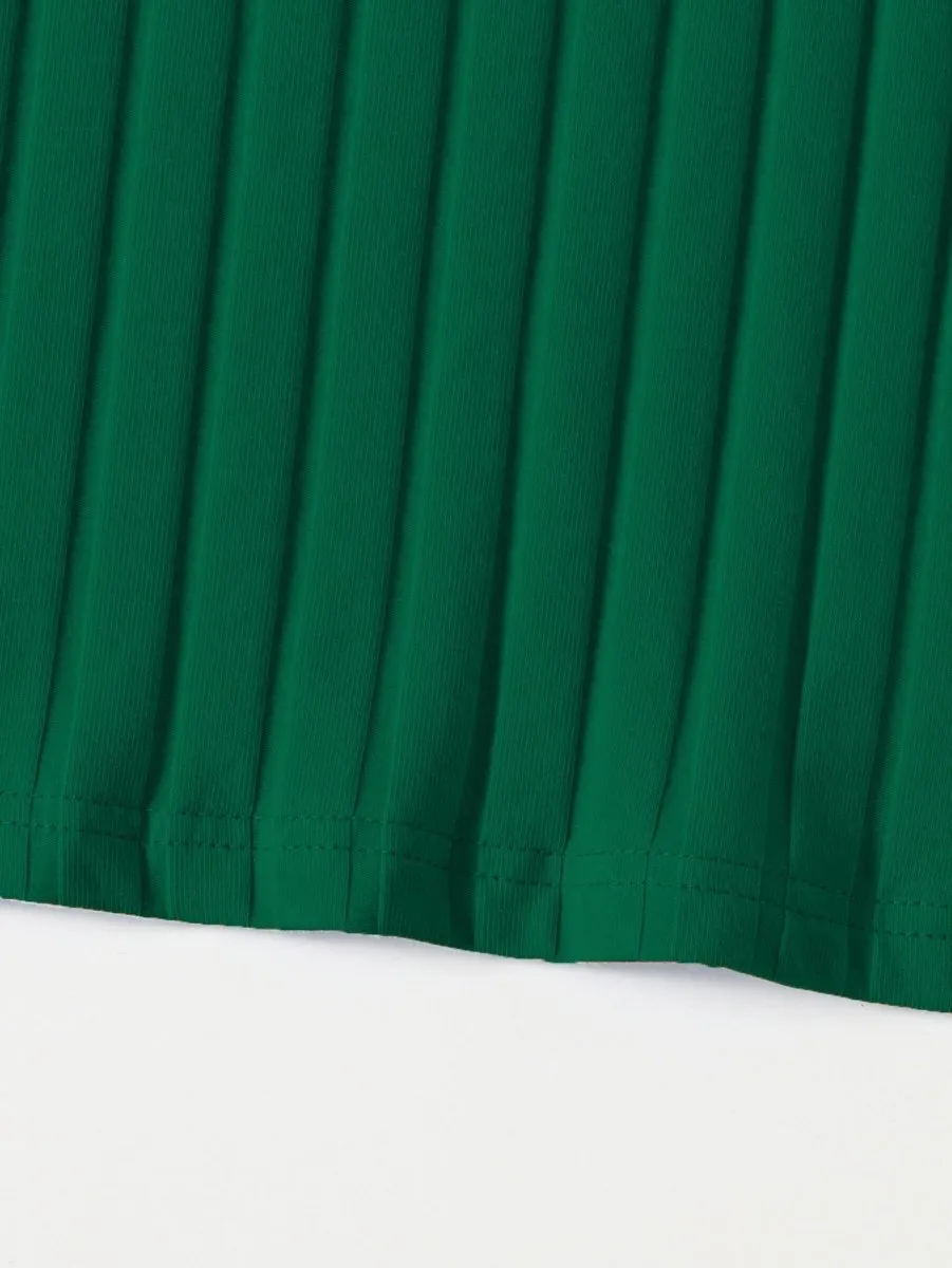 Vestido Curto Básico Canelado - Imagem 26