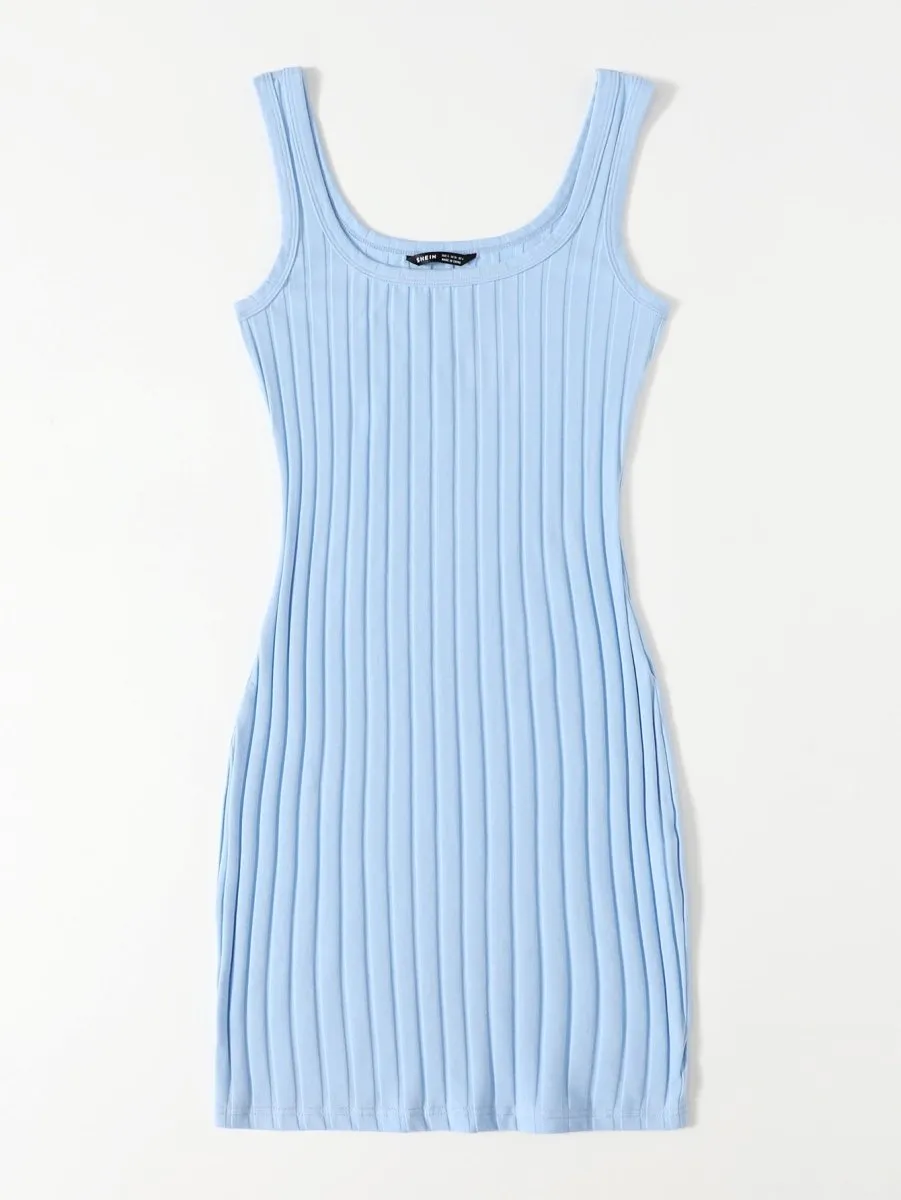 Vestido Curto Básico Canelado - Imagem 21