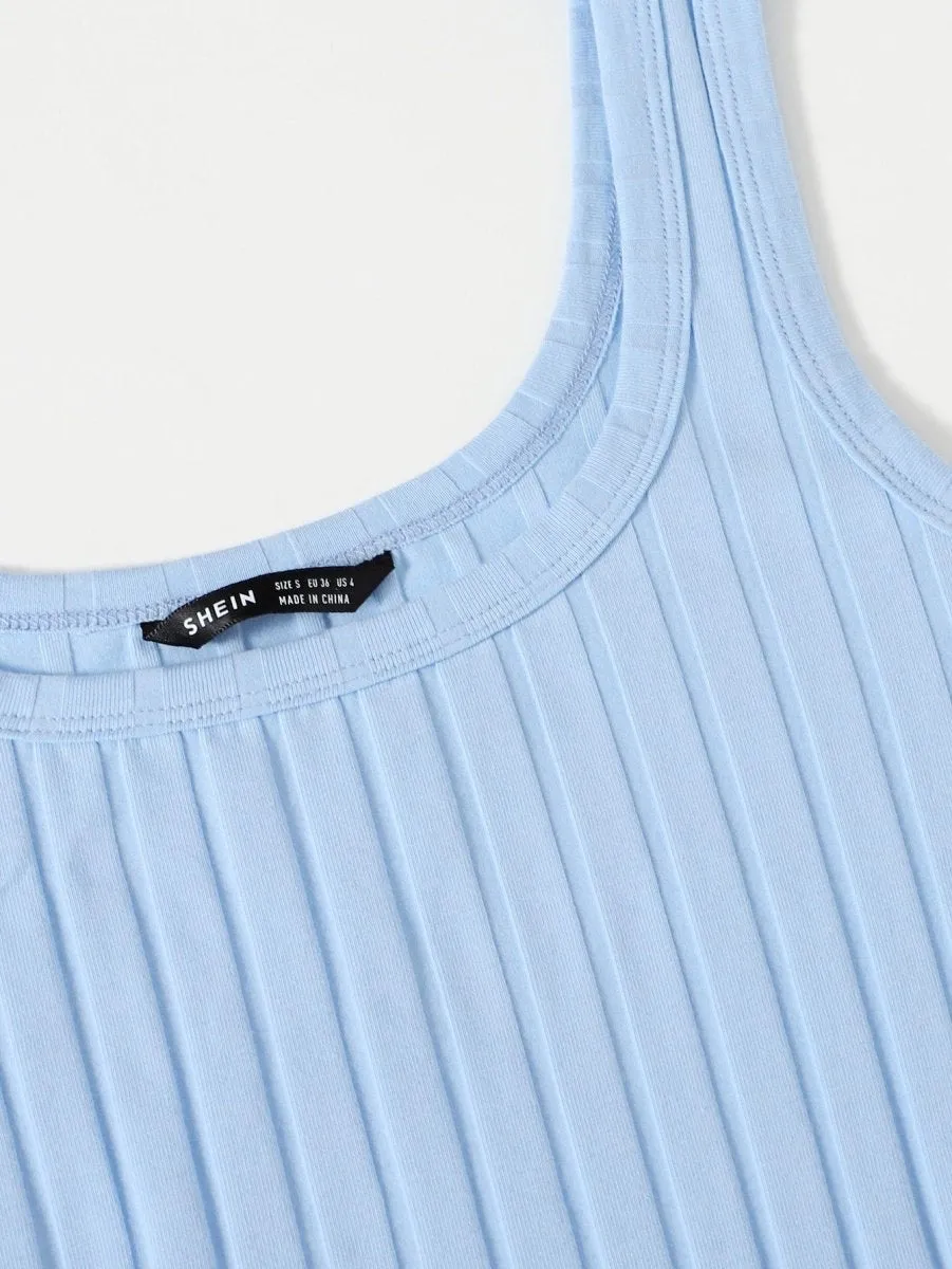 Vestido Curto Básico Canelado - Imagem 22