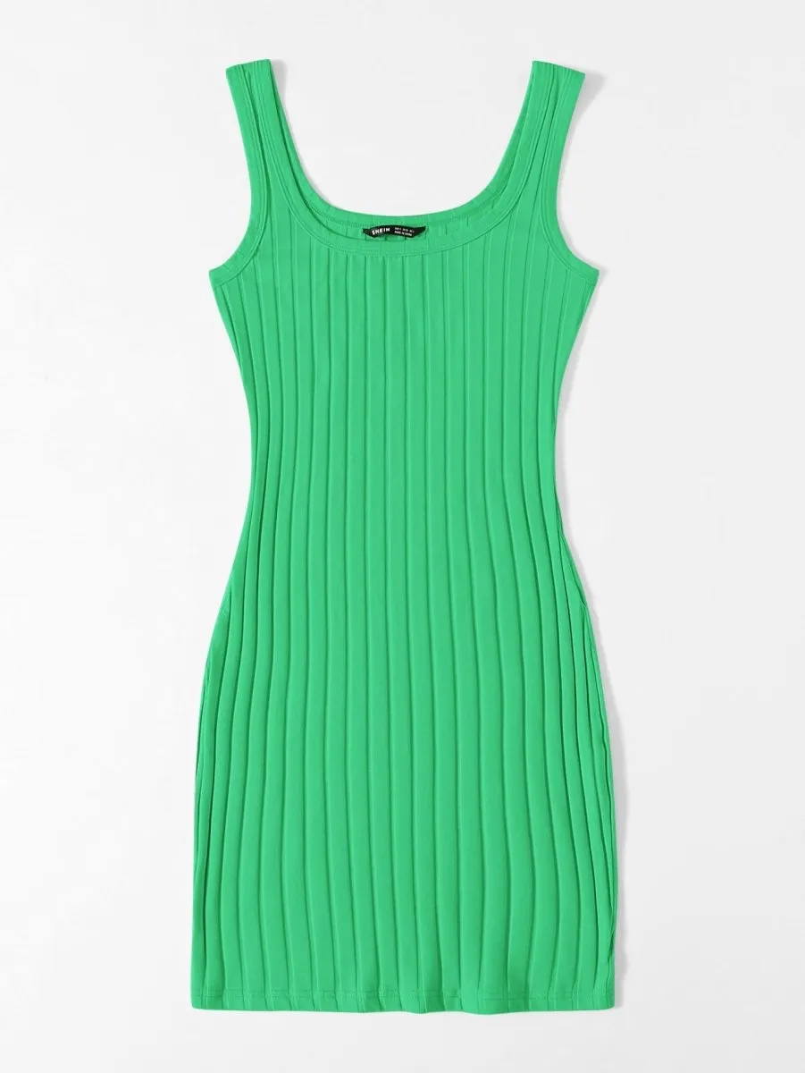 Vestido Curto Básico Canelado - Imagem 18