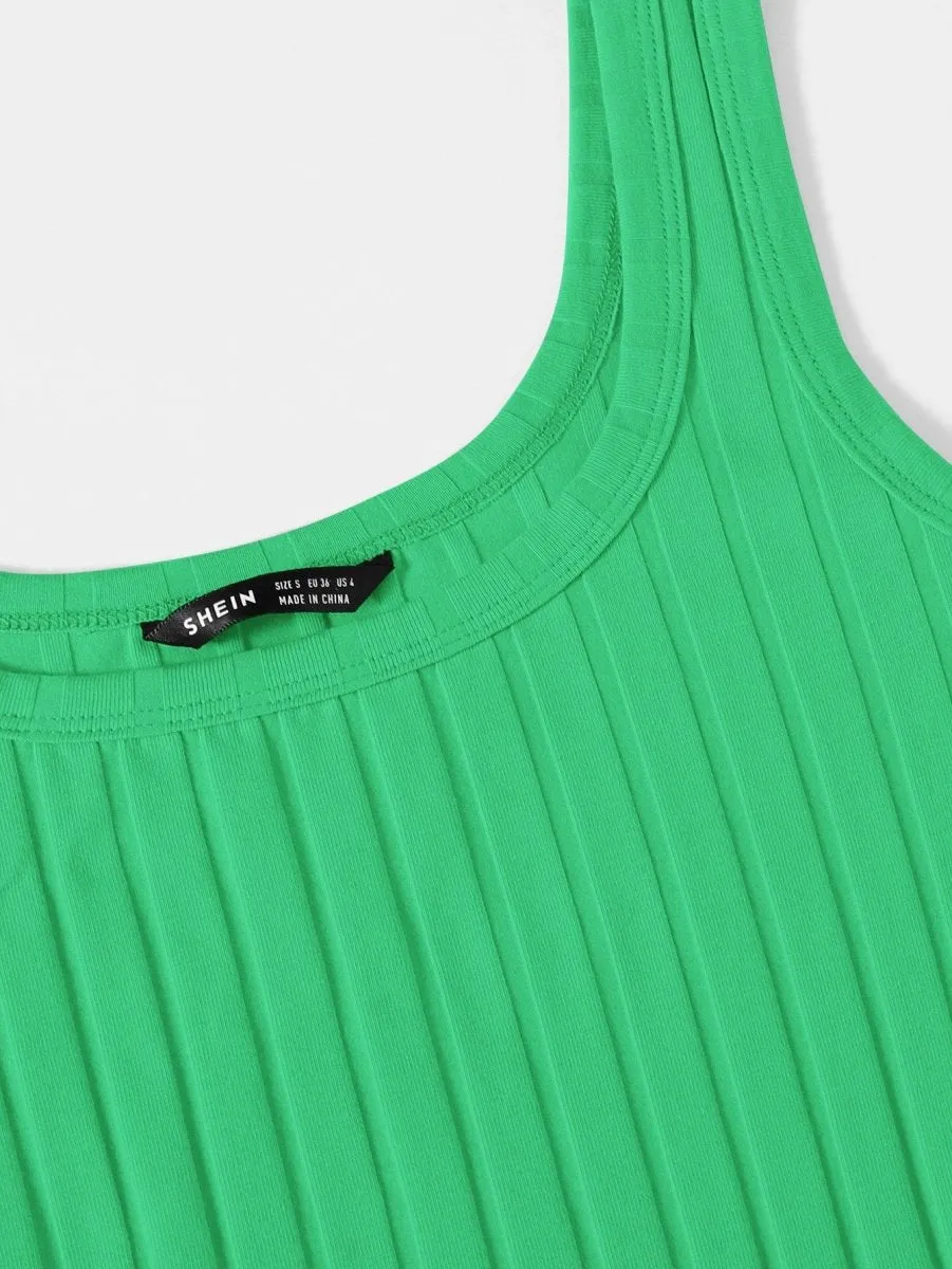 Vestido Curto Básico Canelado - Imagem 16