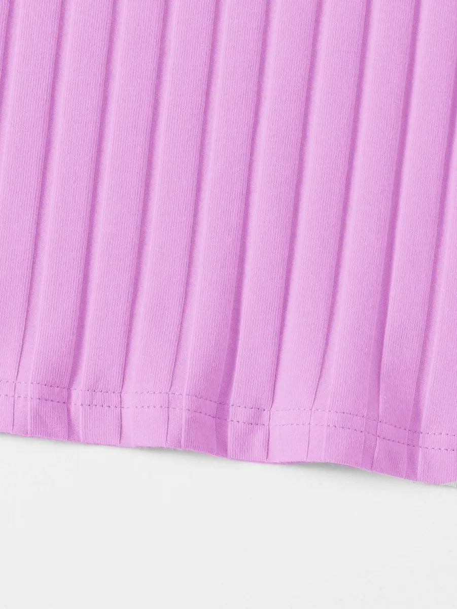 Vestido Curto Básico Canelado - Imagem 10