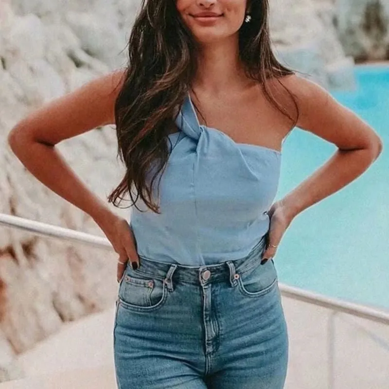 Blusa Blue Sem Mangas - Imagem 7