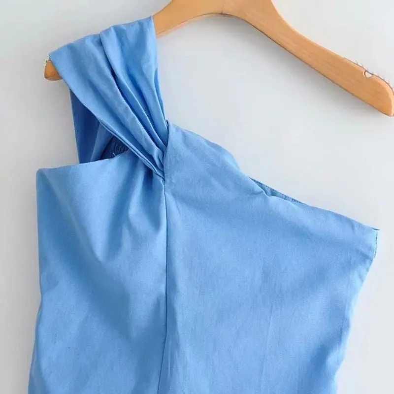 Blusa Blue Sem Mangas - Imagem 6