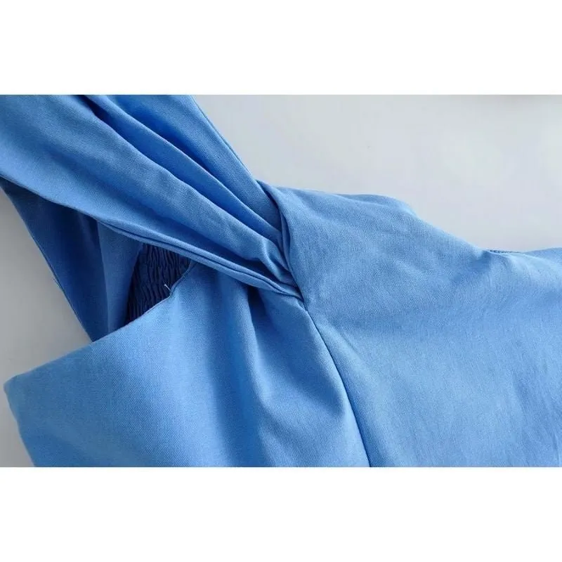 Blusa Blue Sem Mangas - Imagem 2