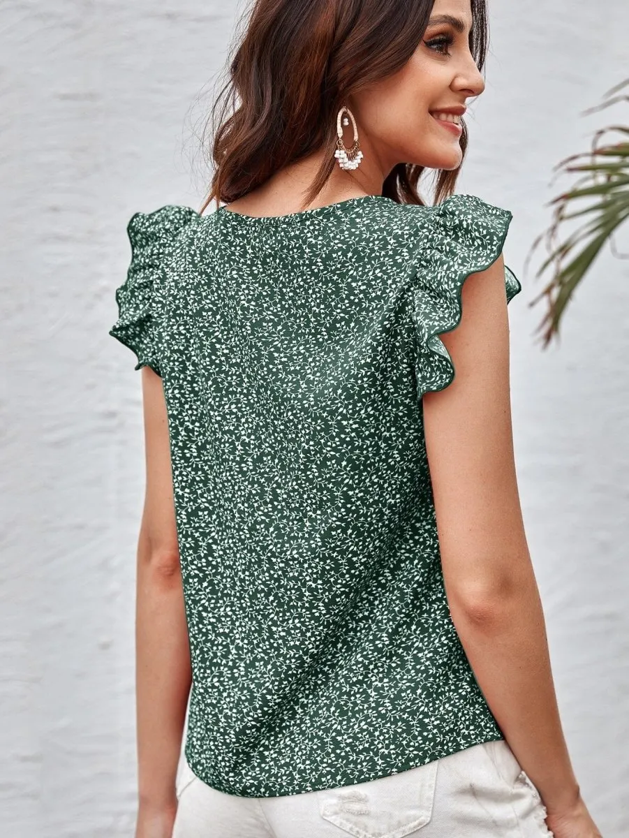 Blusa Plants Manga Plissada - Imagem 30