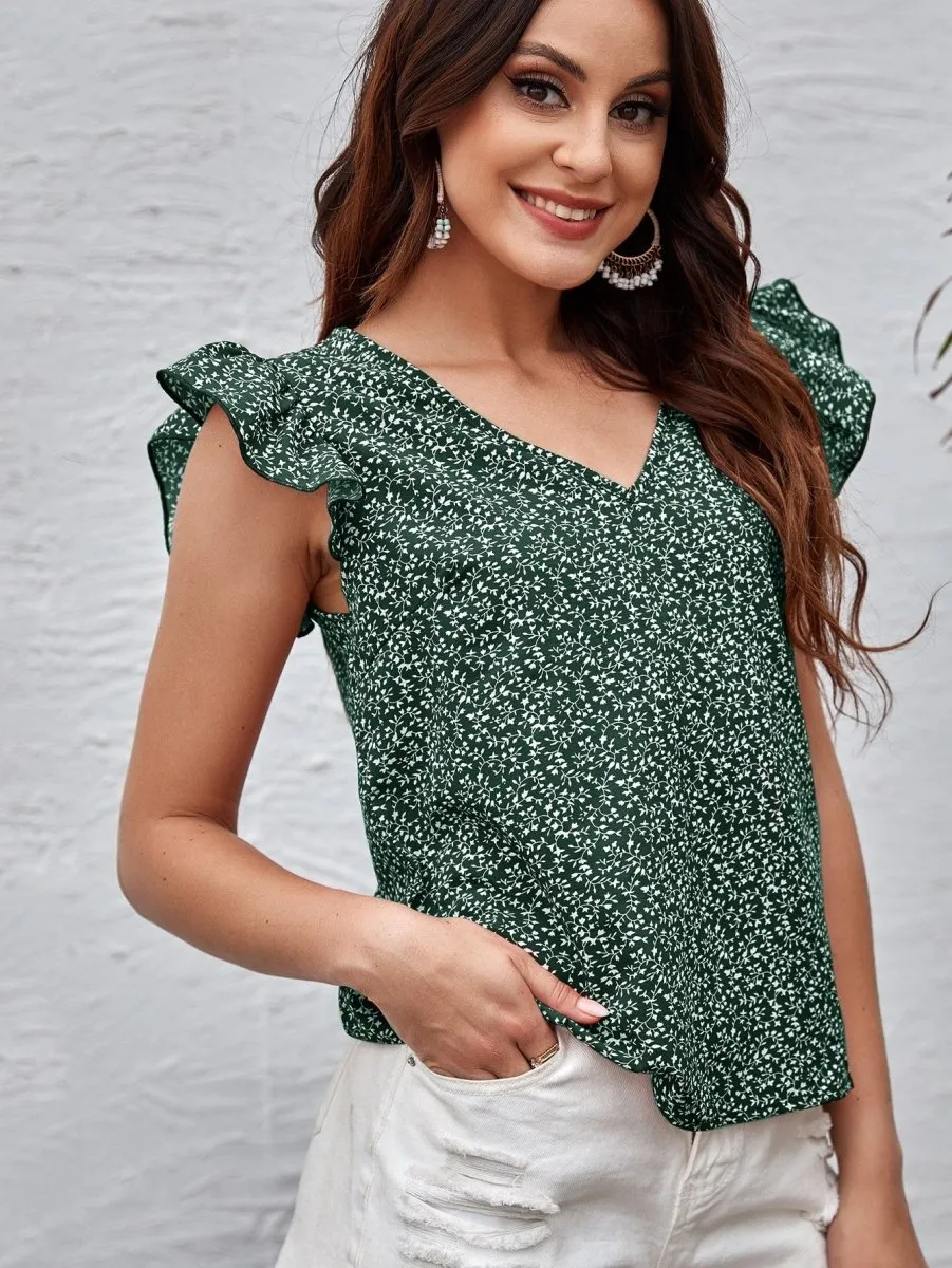 Blusa Plants Manga Plissada - Imagem 29