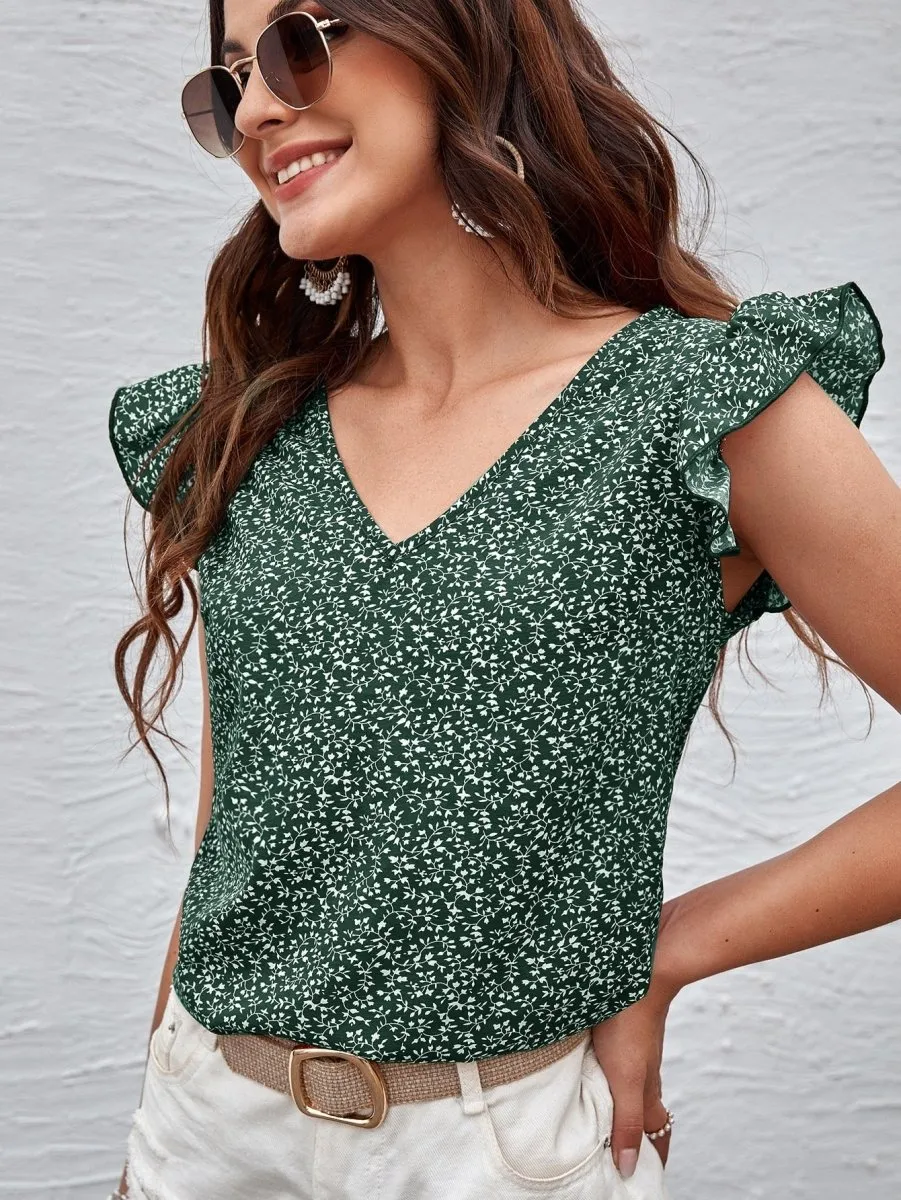 Blusa Plants Manga Plissada - Imagem 28