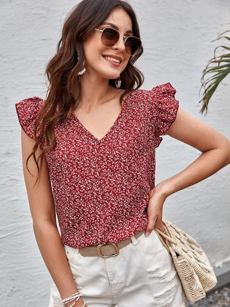 Blusa Plants Manga Plissada - Imagem 23