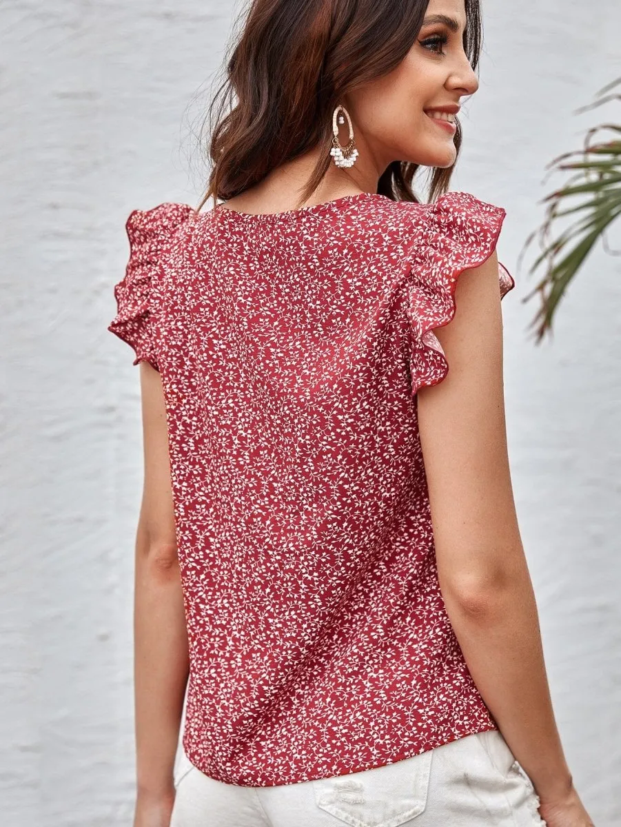 Blusa Plants Manga Plissada - Imagem 26