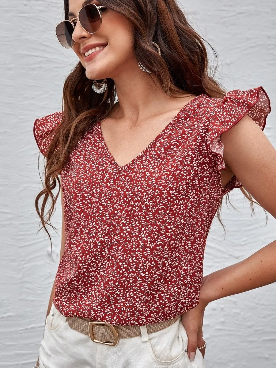 Blusa Plants Manga Plissada - Imagem 24